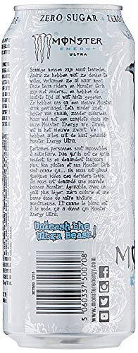 Monster Energy Ultra White Energiedrank, 500 ml x 12 Stuks - Image 6