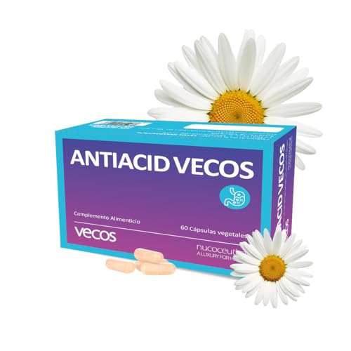 Antiácido Natural con Alginato de Sodio - Alivio Rápido de Reflujo, Acidez y Ardor - 60 Cápsulas...