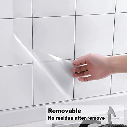ELECSA-Self-Adhesive-Removable-Transparent-Plastic-Vinyl-Film-Oil-Proof-Waterproof-Heat-Resistant-Sticker-Paper-for-Kitchen-Backsplash-Furniture-Door-Scratch-Wallpaper-12-X-48-Inch