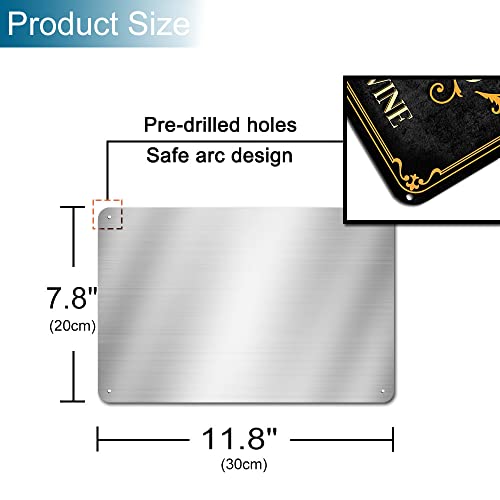 Funny Bar Signs For Home Bar Vintage Bar Open Metal Aluminum Sign For Pub Man Cave Decor Plaque 8 X 12 Inch #TOP3