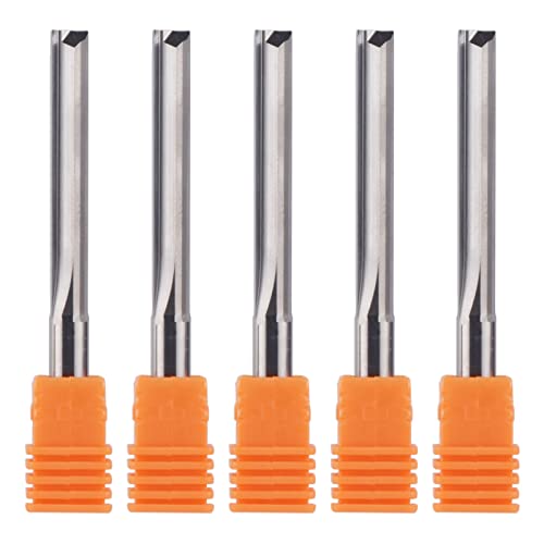 CNC Router Bits 6mm Shank Straight Flute End Mill 2-Flute ...