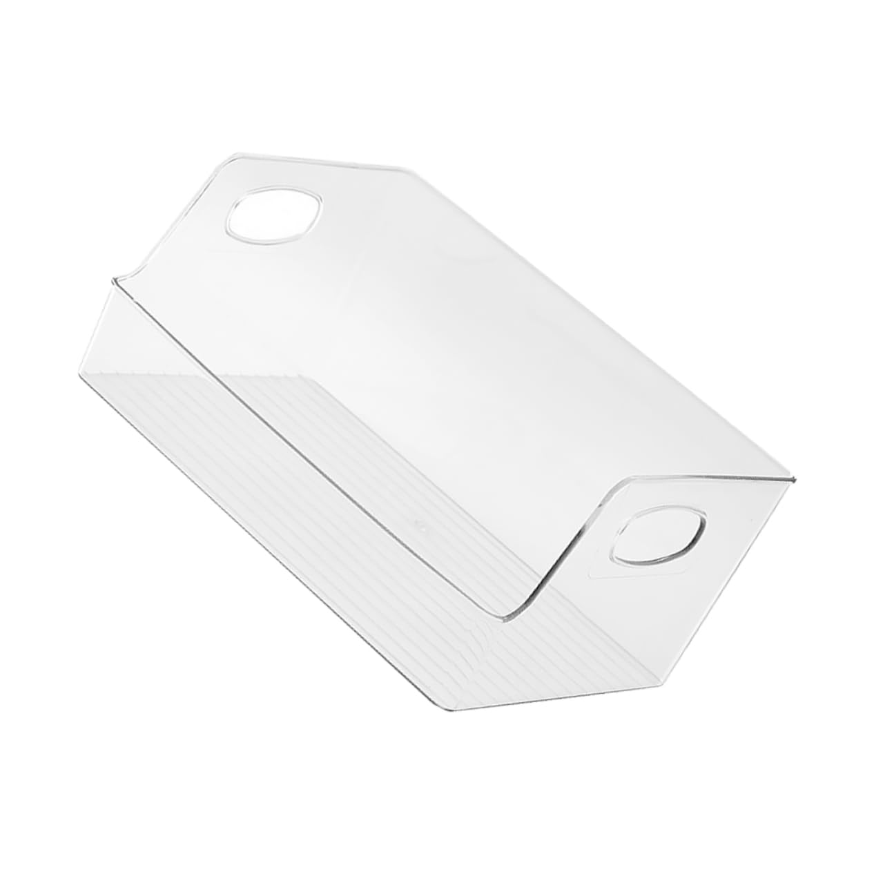 Bücher Aufbewahrungsbox aus Kunststoff mit Griff Transparente Organizer Kasten für Desktop Organisation im Klassenzimmer und Aufbewahrung von Schulbüchern