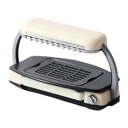Roadoor Parrilla en miniatura de buena mano de obra Hermosa Universal Mini Simulación Grill Barbacoa para el hogar Blanco