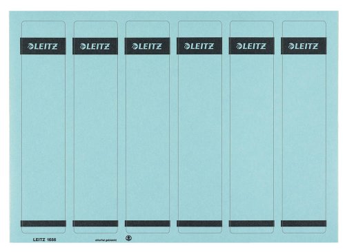 Étiquettes Leitz rectangle bleu pour classeur de bureau