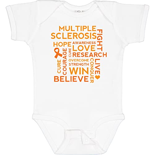 inktastic Multiple Sclerosis Awareness Word Cloud Baby Bodysuit