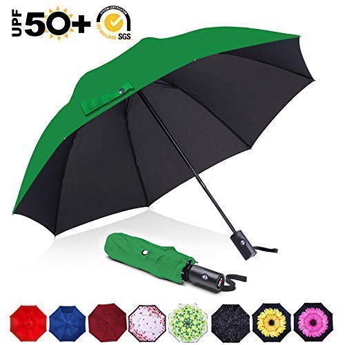 ABCCANOPY Umbrella Compact Rain&Wind Teflon Repellent Umbrellas Sun Protection with Black Glue Anti
