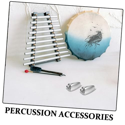 Accesorios para tambor redoblante 5 pcs metal cromado miniatura 3