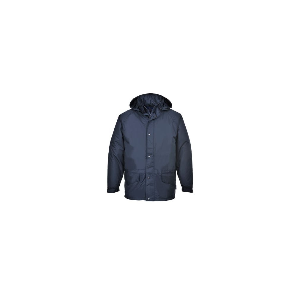 Portwest S530 Arbroath Jacke Taschen mit Reißverschluss Druckknopf Business | Marine, S, EN 343 Klasse 3:3, Baumwolle, Polyester, Langarm, Fleecegefüttert, Wasserdicht, Atmungsaktiv