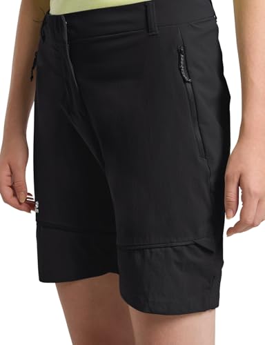 Jack Wolfskin Damen Hikeout Zip Off Pants Wanderhose, Schwarz, 46 EU