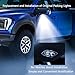 2Pcs Side Mirror Logo LED Welcome Lights Puddle Lamp Projector Door Light Floor Light Accessories Suitable for 2015 2016 2017 2018 2019 2020 2021 2022 2023 2024 2025 Ford Raptor F150 F250 F350