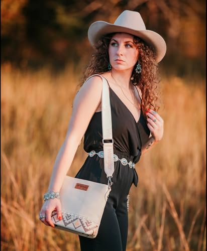 Image of Wrangler Crossbody Purses for Women Two Tone Crossbody Bags Women Purses and Handbags