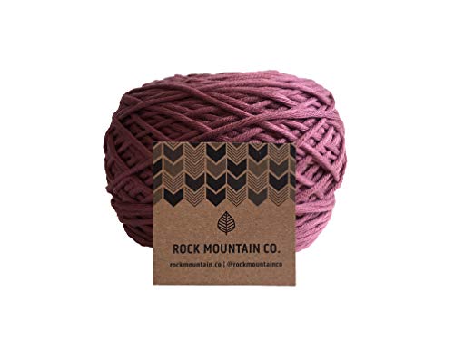 3mm Rose Macrame Cord/Extra Soft Cotton Knotting Rope/Burgundy/Maroon
