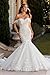 Zeeyecie White Off Shoulder Tulle Wedding Dresses Mermaid Lace Applique Sparkly V-Neck Ruched Long Bridal Gowns with Train for Brides 2025 US10