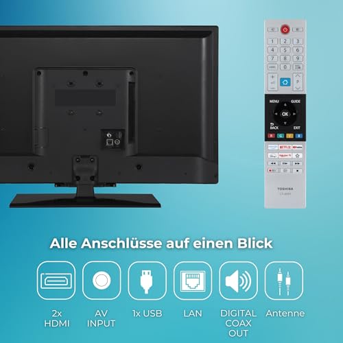 TOSHIBA Toshiba Fernseher 32 Zoll Smart TV VIDAA Full HD QLED Fernseher HDR Smart TV mit Triple-Tuner und Bluetooth, QLED TV 32QV3F63DA - Zusatzansicht 4 | QLED-TV
