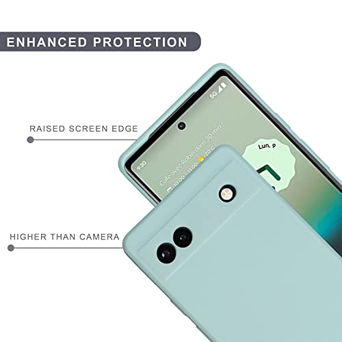 Image of SPRIG Compatible with Google Pixel 6a Premium FlexTone (TPU) Back Cover Drop Tested Shock Proof Mobile Case for Men, Women, Boys and Girls with Camera Protection (Light Green)
