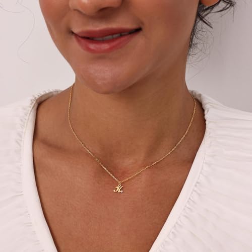 Collier pierre de naissance initiale design exclusif Hongyu Silver - 6