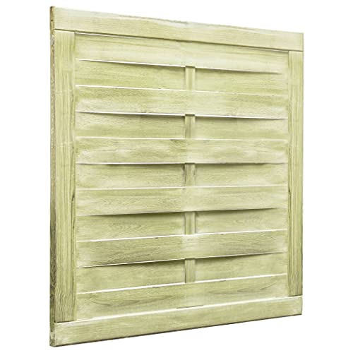 Portillon de Jardin, Portail de Jardin Porte de Clôture Portillon Bois de pin imprégné 100x100 cm Vert