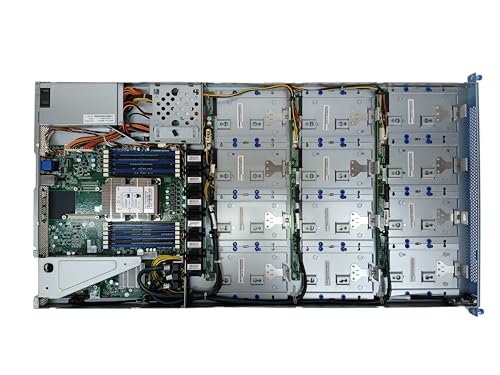 Tyan MiTAC GT86CB5630 Thunder 12 Bay LFF, Xeon Gold 6130 2.1GHz 16-Core CPU, 64GB Memory, 12x Trays (Bring Your Own SATA Drives), 2X 10GbE SFP+, Rails (Renewed)
