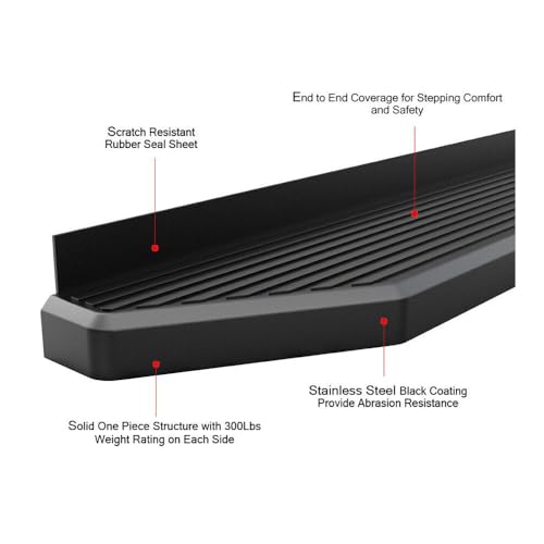 Estribos negros estilo para F450/F350/F250 SuperDuty miniatura 2