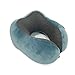 Produktbild FANDARE Nackenkissen Reisekissen aus Memory-Schaum Neck Pillow Damen Nackenhörnchen Nackenstützkissen Kissen mit maschinenwaschbar für Flugzeug/Auto/Zug Reisen,Zuhause,Büro Pfauenblau