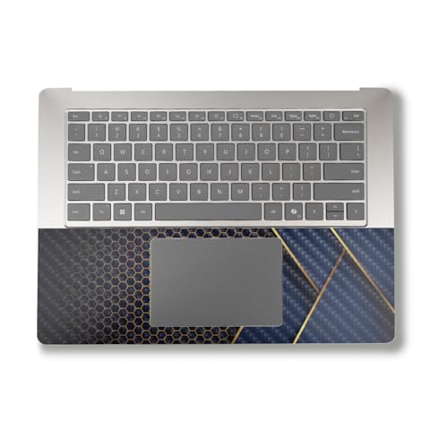 Image of Carbon Fiber Laptop Skin Compatible with Alienware M18 R2 (2024) - Modern Hex - Premium 3M Vinyl Protective Wrap Decal Cover - Easy to Apply | Crafted in The USA by MightySkins