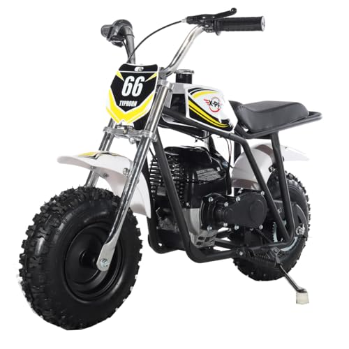 X-PRO Typhoon 40cc Mini Dirt Bike Pit Bike Gas Power Off Road Motorcycle (Black)