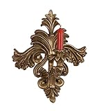 Material: Polyresin Casa Padrino Barock Wandkerzenhalter Antik Gold B.29 x H.35,3 - Wandleuchter Wand Beleuchtung
