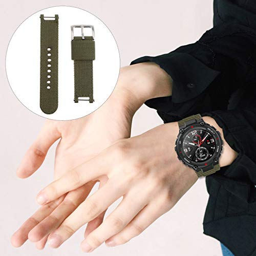 ULTECHNOVO Canvas Quick Release Faixa de Relógio Pulseira de Relógio Pulseira de Relógio Inteligente