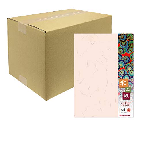 長門屋商店 厚漉き和紙 【なごみがみ】大礼さくら A4 ナ-764 50冊セット【1000枚入】