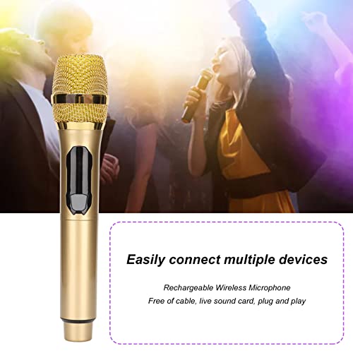 Microphone sans fil Bluetooth stable Goshyda micro portable écran LED conférence karaoké - 3