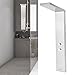 Topyond Stainless Steel Shower Panel Set G1/2 Rainfall Showerhead System Brushed Bathroom Accessory,Tower Column for Shower,Shower Panel System