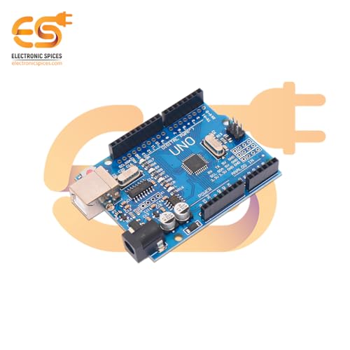 Image of Electronic Spices UNO R3 CH340G SMD Development Board with USB Cable Compatible with Ard-Unio