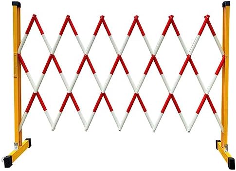 Retractable Traffic Barricade - Expandable Security Gate for Outdoor Safety, Construction Sites, Road Block, Portable Barrier, Adjustable Width, Durable & Weather-Resistant