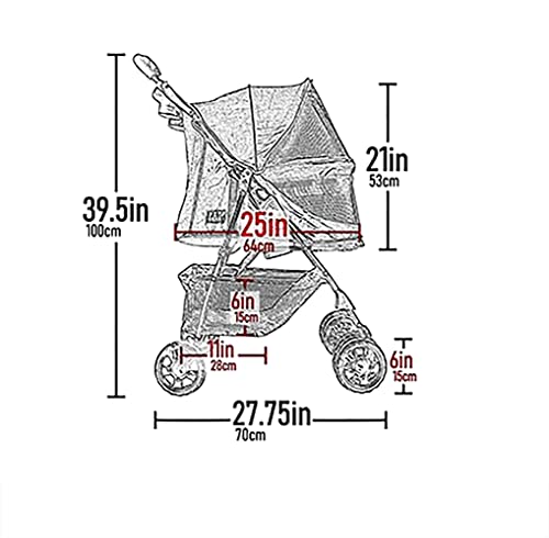 Image of Pet Gear No-Zip Happy Trails Pet Stroller for Cats /Dogs, NEW Emerald | Zipperless Entry, Easy Fold with Removable Liner, Safety Tether, Storage Basket + Cup Holder