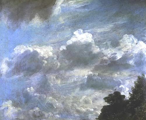 Tableaux graffiti art mural Wolkenstudien John Constable poster impression 60x90cm