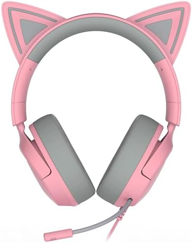Razer Kraken Kitty V3 X Wired Gaming Headset, Kitty Ears, Pink — view 8