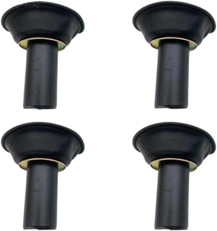 Carburetor Plunger Diaphragm with Needle 3BG-14940-00 N193225DH for Virago XV250 XV 250 BDS26 Carburetor(4 PCS)
