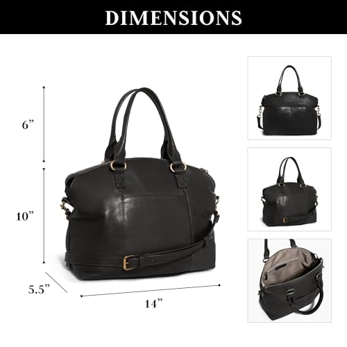 American Leather Co. Carrie Dome Satchel Crossbody Bag2