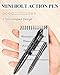 Lsqurel Mini Bolt Action Pen - Compact 4.3 inch Tactical Writing Tool with Glass Breaker, 6061-T6 Aluminum Alloy, Ultra-Light 0.6 oz for Outdoor EDC, Perfect for Students & Adults