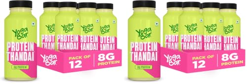 Image of Yogabar 8g Protein Thandai | Low Fat Festive Drink | High Protein Flavoured Milk | Pack of 24