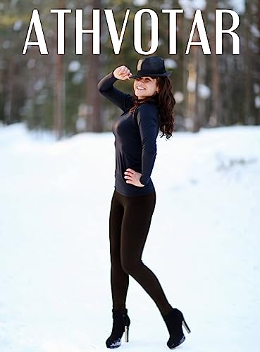 Image of ATHVOTAR Fleece Lined Winter Tights Women - Thermal Warm Opaque Pantyhose Thick Sheer Leggings