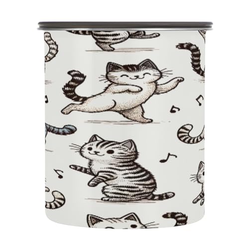 Envase Hermético Para Café De Acero Inoxidable 900ml
