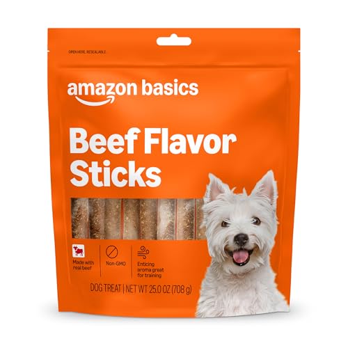 Amazon Basics Beef Flavor Sticks Dog Treats - 25 oz Bag