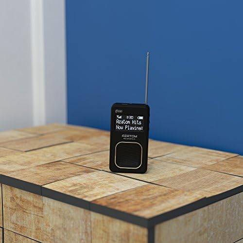 AZATOM Pro Sports S1 DAB Digital & FM Radio - Lightweight - Rechargeable 20 Hours Playtime - Speaker - Earphones - Handheld Pocket Personal Portable Travel - Future Ready (Renewed)
