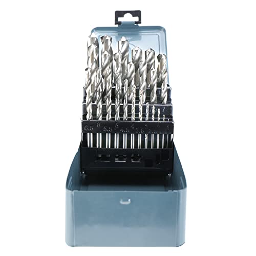 Yaetek 25-Piece Twist High Speed Steel Drill Set Drilling Bit Metal Metric Tool 1-13Mm, 118 Degree Split Point Angle, Hss Drill Bit（25 Pcs) #TOP1
