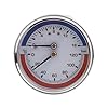 Beimus Termometro Termico 0-16Bar 0-120℃ Acciaio Inox per Caldaie e Riscaldamento a Pavimento