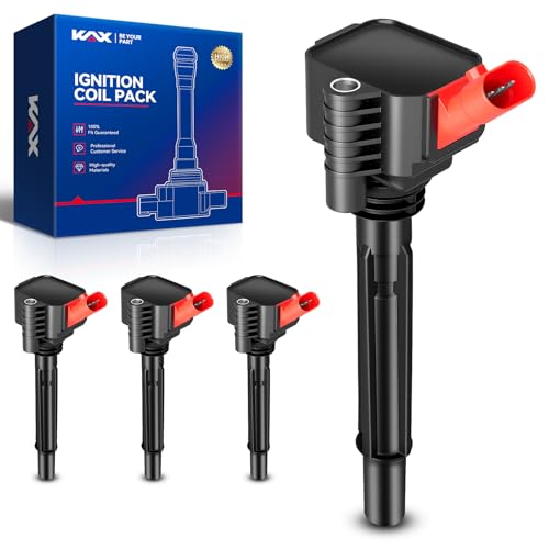 Image of KAX 4 Ignition Coils for Fiat 500L 2014-2020, Renegade 2015-2018 1.4T | Fits 500 2018-2019 1.4T, 500X 2016-2018 1.4T Replaces UF673