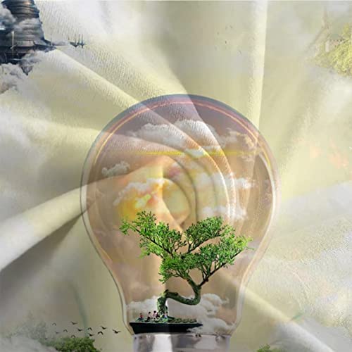 Housse de couette impression 3D paysage naturel parure de lit fantaisie zippée microfibre