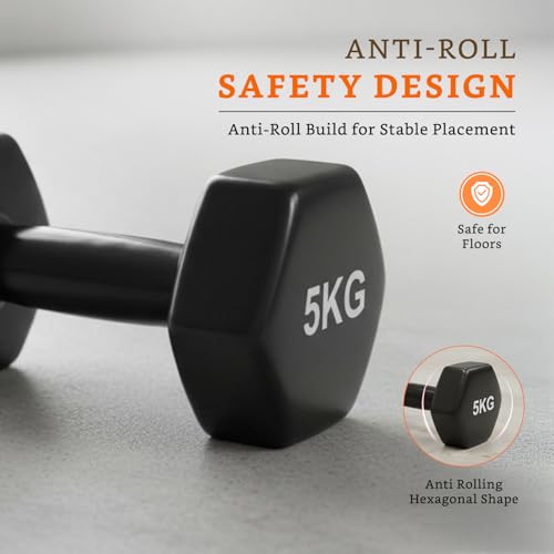 Image of Amazon Brand - Solimo Vinyl Dumbbell