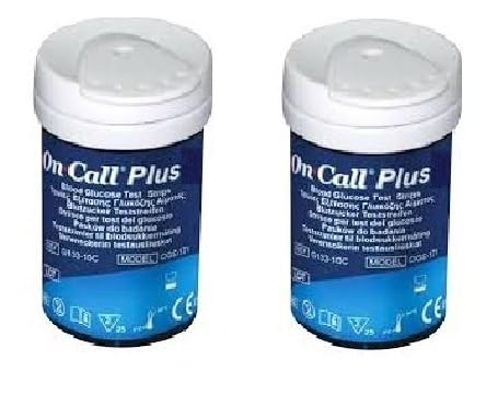 On Call Plus Blood Glucose Test Strips 100 Strips Glucometer Strip (2x50)-picture-20